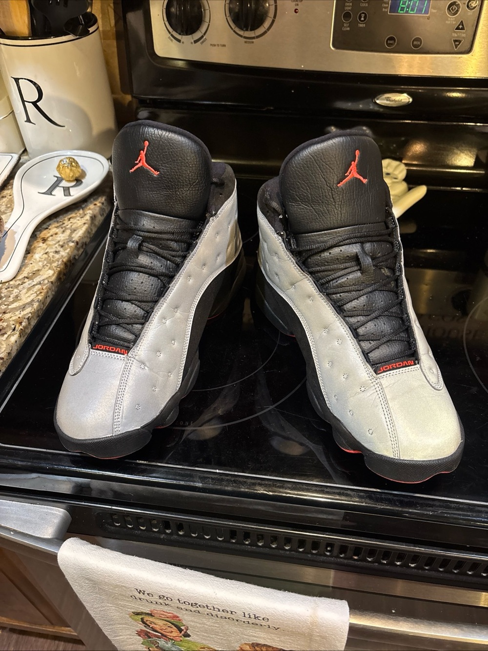 Nike Air Jordan 13 Retro Reflective Silver Infrared 23 696298-023 Size 11.5 - Picture 4 of 14